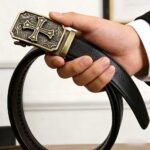 Wholesale Bonitogo Vintage Brass Floral Engraved DS008 Cross Belt - Image 5
