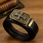Wholesale Bonitogo Vintage Brass Floral Engraved DS008 Cross Belt - Image 7