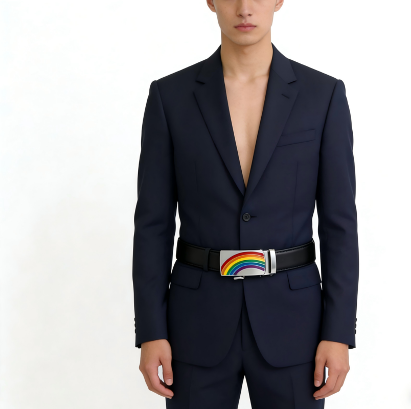 gay automatic leather belt