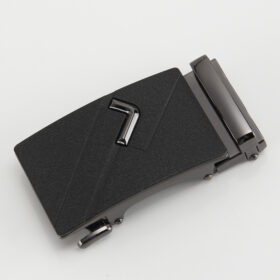 BonitoGo Men's Matte Black Automatic Ratchet Buckle for 35mm Belts