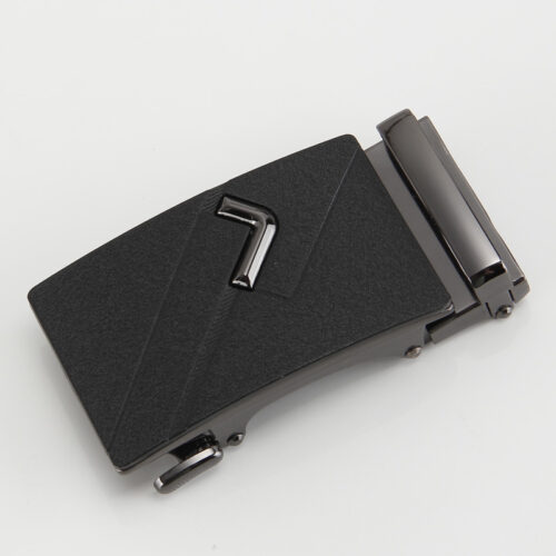 BonitoGo Men's Matte Black Automatic Ratchet Buckle for 35mm Belts