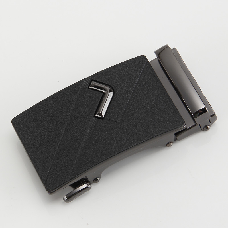 BonitoGo Men's Matte Black Automatic Ratchet Buckle for 35mm Belts