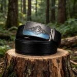 Bonitogo Wholesale Leather Belt – Personalized Mountain Relief Buckle for Outdoor & Sports – Bulk Custom Order DC8657 - Image 7