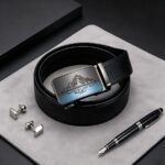 Bonitogo Wholesale Leather Belt – Personalized Mountain Relief Buckle for Outdoor & Sports – Bulk Custom Order DC8657 - Image 8
