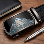 Customized Landscape Automatic Buckle Leather Belt - Wholesale B2B Corporate & Club Gift - Personalized Father’s Day Collection DC8658 - Image 2