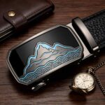 Customized Landscape Automatic Buckle Leather Belt - Wholesale B2B Corporate & Club Gift - Personalized Father’s Day Collection DC8658 - Image 5