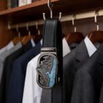 Men's Leather Belt with Unique Mountain Scenery Buckle – Premium Genuine Leather Gift for Him, Fathers Day, Birthday & Anniversary Wholesale DC8656 - Image 9
