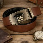 Custom Graduation Belts Wholesale Class of 2026 Commemorative Leather Belts Bulk for School Clubs | Model 8662 - Image 7