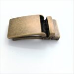 Men's Automatic Ratchet Belt - Bronze Alloy Buckle with Durable Leather Strap | Wholesale Supplier DC8654 - Image 3