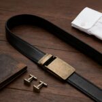 Men's Automatic Ratchet Belt - Bronze Alloy Buckle with Durable Leather Strap | Wholesale Supplier DC8654 - Image 6