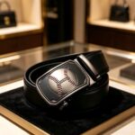Wholesale Baseball Theme Automatic Belt – Custom Logo Sport Buckle, Leather Strap DC8673 - Image 7