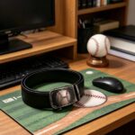 Wholesale Baseball Theme Automatic Belt – Custom Logo Sport Buckle, Leather Strap DC8673 - Image 4