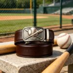 Wholesale Custom Baseball Automatic Belt – Sport Ratchet Buckle, Premium Leather DC8675 - Image 2