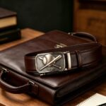 Wholesale Custom Baseball Automatic Belt – Sport Ratchet Buckle, Premium Leather DC8675 - Image 6