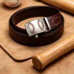 Wholesale Baseball Stitch Sport Belt – Custom Ratchet Buckle, Premium Leather DC8674 - Image 6