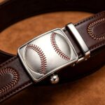 Wholesale Baseball Stitch Sport Belt – Custom Ratchet Buckle, Premium Leather DC8674 - Image 7