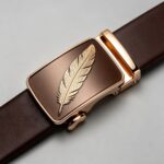 Wholesale Feather Pattern Ratchet Belt for Premium Corporate Gifts - Model DC8671 - Image 3