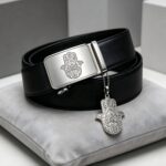 Custom Hamsa Religious Clubs Belts Bulk - Mens Automatic Buckle Wholesale DC8667 - Image 7