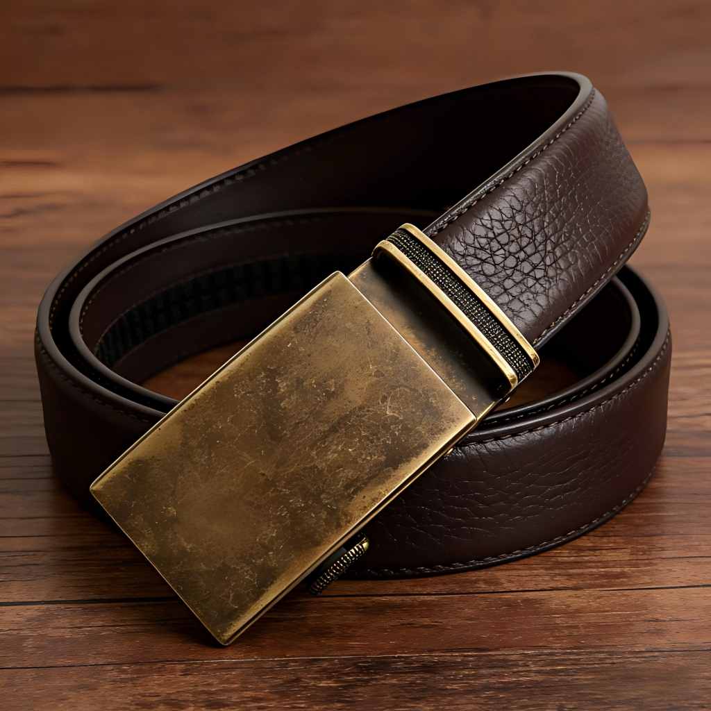 Retro distressed style men's automatic buckle belt (8) Retro distressed style men's automatic buckle belt