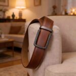 Wholesale Custom Automatic Ratchet Leather Belt with Alloy Buckle DC8694 - Image 8