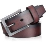 Wholesale Bonitogo Classic Retro Men's Leather Pin Buckle Belt 8699 - Image 3