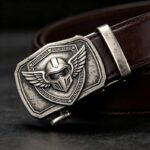 DC-86123 Wholesale Custom Motorbike Belt Buckles - Heavy Metal winged Helmet Design | Bulk Club & Group Orders - Image 5