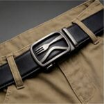 Custom Western Dining Genuine Leather Belt with Knife & Fork Mechanical Buckle - Luxury Restaurant Uniforms & Corporate Gifts (Model: DC-86122) - Image 4