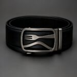 Custom Western Dining Genuine Leather Belt with Knife & Fork Mechanical Buckle - Luxury Restaurant Uniforms & Corporate Gifts (Model: DC-86122) - Image 7