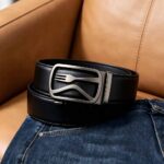 Custom Western Dining Genuine Leather Belt with Knife & Fork Mechanical Buckle - Luxury Restaurant Uniforms & Corporate Gifts (Model: DC-86122) - Image 3