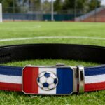 Custom Soccer Fan Gift Ratchet Belts Bulk - France Flag Hardware Leather Belt Manufacturer DC86109 - Image 9