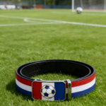 Custom Soccer Fan Gift Ratchet Belts Bulk - France Flag Hardware Leather Belt Manufacturer DC86109 - Image 10