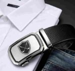 Wholesale Custom Men's Leather Belt Double Golf Club Badge Automatic Buckle Business Casual Golf Belts for Men DC86118 - Image 13