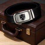 Wholesale Custom Men's Leather Belt Double Golf Club Badge Automatic Buckle Business Casual Golf Belts for Men DC86118 - Image 14