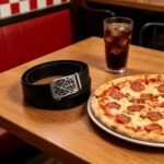 Customized Culinary Pizza Brand Buckle Belt | Zinc Alloy Ratchet Men's Belt for VIP Gifts & Co-Branded Merchandise DC-86120 - Image 3