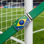 Custom Soccer Theme Automatic Buckle Belt | Quiet Luxury Brazil Style Leather Belt Wholesale - DC86113 - Image 2