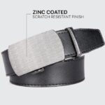 Wholesale Men's Genuine Leather Ratchet Belt - DC-8695 Automatic Buckle - Image 2