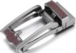 Wholesale Men's Diamond Pattern Automatic Belt 86102 - Premium Leather Ratchet Dress Belt Supplier - Image 2