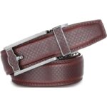 Wholesale Men's Diamond Pattern Automatic Belt 86102 - Premium Leather Ratchet Dress Belt Supplier - Image 8