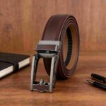 Wholesale Men's Diamond Pattern Automatic Belt 86102 - Premium Leather Ratchet Dress Belt Supplier - Image 14