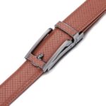 Wholesale Men's Diamond Pattern Automatic Belt 86102 - Premium Leather Ratchet Dress Belt Supplier - Image 12