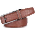 Wholesale Men's Diamond Pattern Automatic Belt 86102 - Premium Leather Ratchet Dress Belt Supplier - Image 10