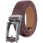 Wholesale Men's Diamond Pattern Automatic Belt 86102 - Premium Leather Ratchet Dress Belt Supplier - Image 5