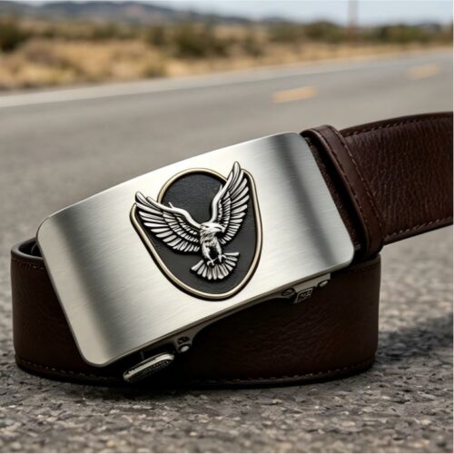 Eagle Emblem Ratchet Belt