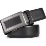 Wholesale Men's Low-Key Business Automatic Belt 86101 - Premium Minimalist Ratchet Dress Belt Supplier - Image 5
