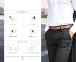 Wholesale Men's Ratchet Leather Belt DC-8690 | Bonitogo - Image 10