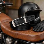 Motorcycle Biker Leather Belt