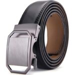 Wholesale Men's Automatic Ratchet Belt with Gunmetal Brushed Octagonal Buckle - DC8697 - Image 12