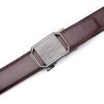 Wholesale Men's Automatic Ratchet Belt with Gunmetal Brushed Octagonal Buckle - DC8697 - Image 8