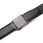 Wholesale Men's Automatic Ratchet Belt with Gunmetal Brushed Octagonal Buckle - DC8697 - Image 9