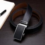 Wholesale Men's Leather Ratchet Belt with Matching Textured Buckle 8696 - Image 14